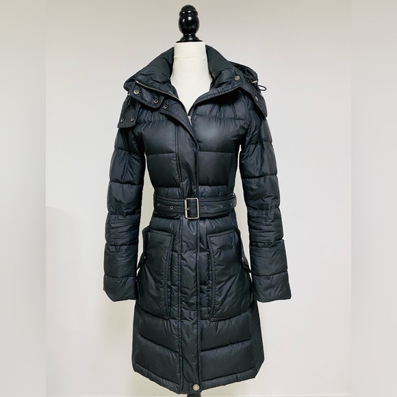 BURBERRY DOWN COAT JACKET PARKA BLACK XS - Picture 2 of 16